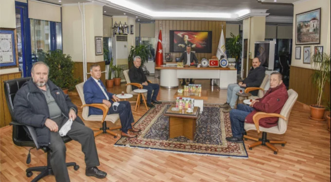 Bursa'da oda başkanlarından Başkan Özkan'a ziyaret!