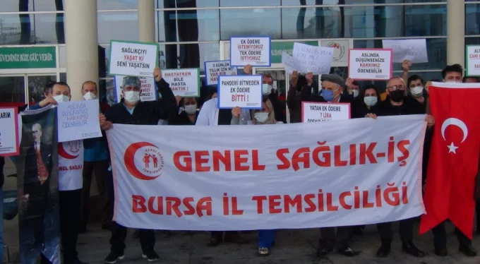 Bursa'da sağlık çalışanları destek bekliyor!