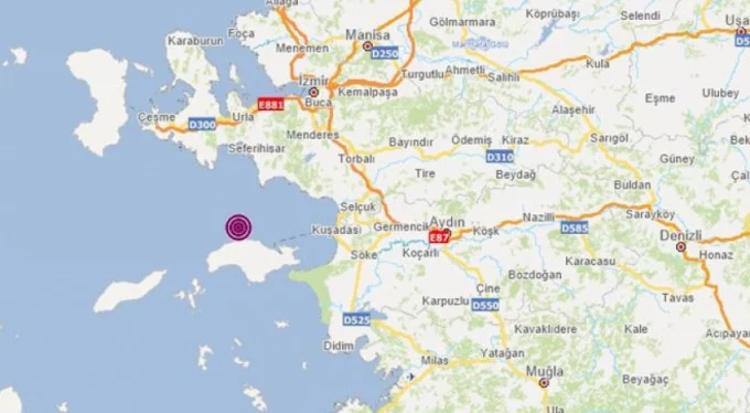 Ege'de korkutan deprem! İzmir'de de hissedildi