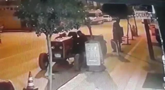 Bursa'da definecilik yapmak için traktör çalarken yakalandı!