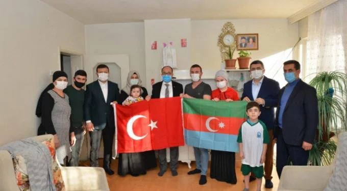 Yıldırım Belediye Başkanı Yılmaz'dan Azerbaycanlı şehit ailelerine ziyaret