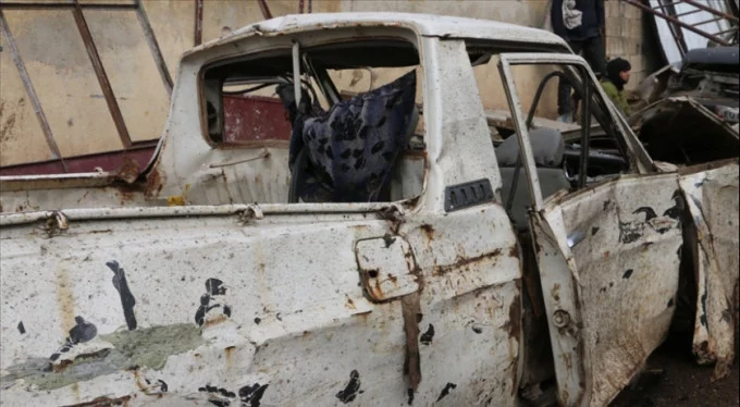 Afrin'de bombalı terör saldırısı: 1 ölü, 4 yaralı!