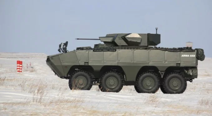 Kazakistan ordusu Arma 8&times;8'i ve Nefer silah sistemini test etti!