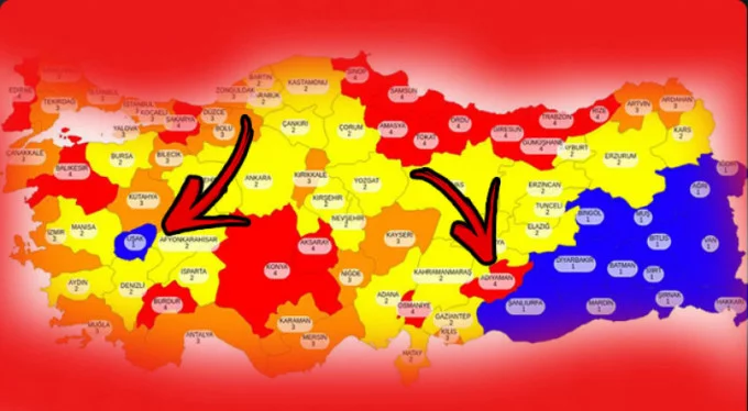 Türkiye risk haritasında iki ili konuşuyor! İşte sırrı...