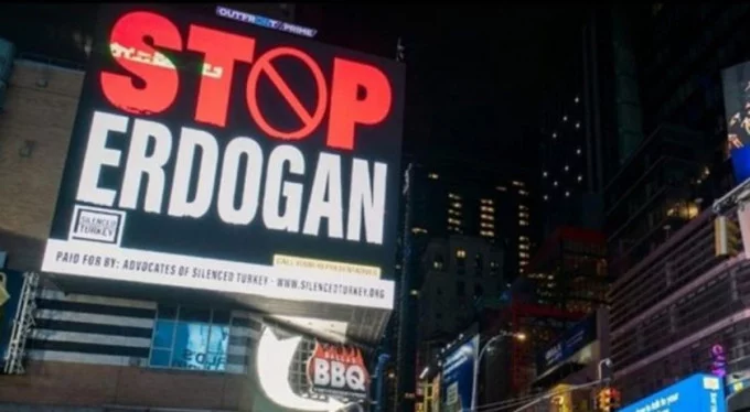 New York'taki 'Stop Erdoğan' ilanına Ankara Cumhuriyet Başsavcılığı'ndan soruşturma