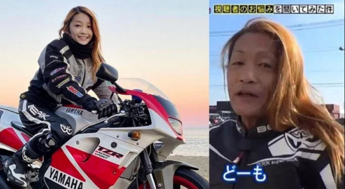 Japonya'da fenomen 'kadın motorcu' 50 yaşında bir erkek çıktı!
