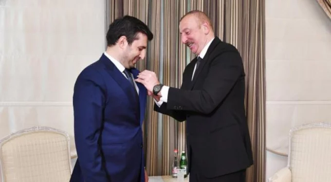 Azerbaycan Cumhurbaşkanı Aliyev'den Selçuk Bayraktar'a Karabağ Nişanı