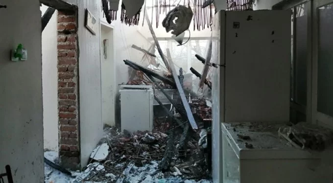 Bursa'daki yangında tek katlı ev kül oldu