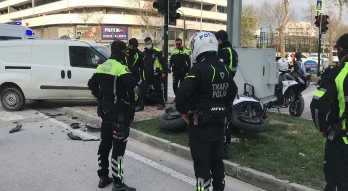Bursa'da korkutan kaza! Polis memuru ölümden döndü