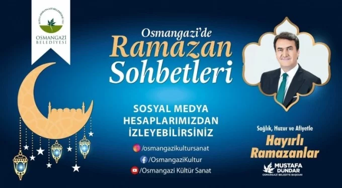 Osmangazi'den online etkinlikler... Ramazan coşkusu evlere taşınıyor