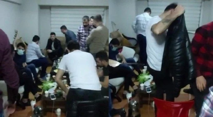 Bursa'da sıra gecesine polis baskını! Bir de canlı yayın yaptılar