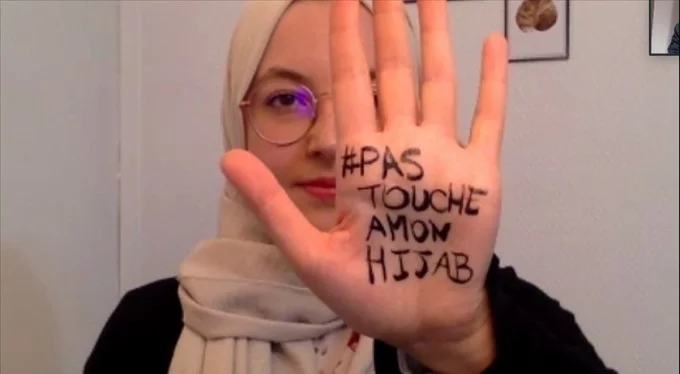 Fransa'da Müslüman kadınlar 'Başörtüme dokunma' diyor!
