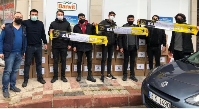 Karacabey Genç Fenerbahçeliler, 250 aileye gıda yardımı yaptı!