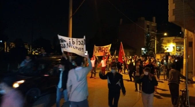 İnsanlık suçuna tepki! Bursa'da vatandaşlar Filistin için yürüdü!