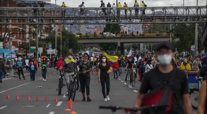 Kolombiya'da hükümete yönelik protestolar 22. gününde devam ediyor!