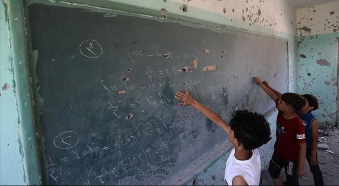 İsrail'in saldırılarında 55'i anaokulu 187 okul zarar gördü!