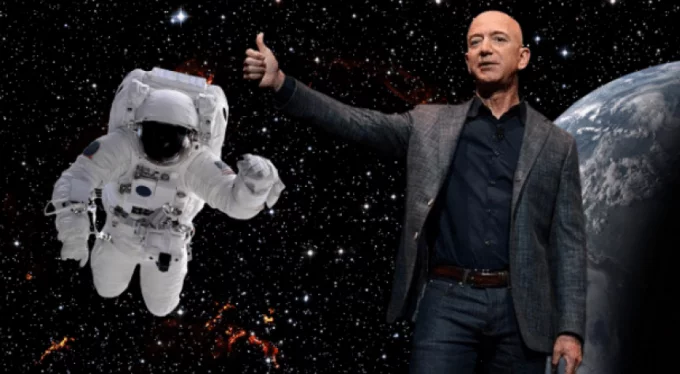 Amazon'un kurucusu Bezos'un yanındaki koltuk rekor fiyata satıldı!