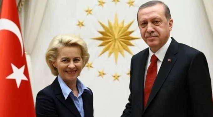Cumhurbaşkanı Erdoğan, Ursula von der Leyen ile görüştü
