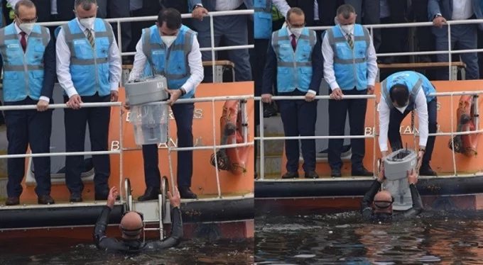 Marmara'da 5 noktaya bırakıldı! 30 metre derinliğe oksijen