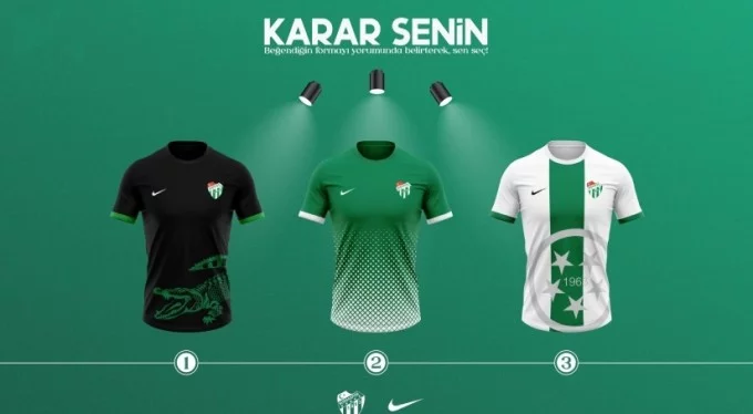 Bursaspor'un yeni sezon formalarını taraftar seçecek