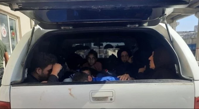 Sınırı geçmeye çalışan 17 kaçak göçmen yakalandı!