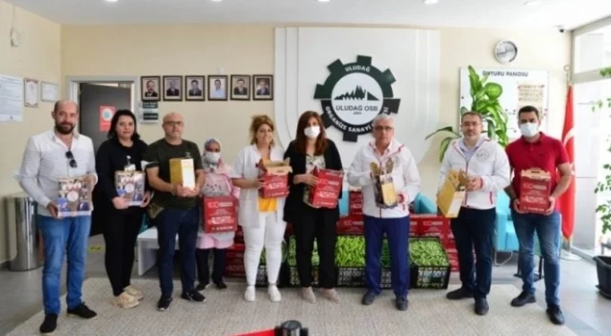 Bursa Uludağ OSB'den çalışanlara erzak dağıtımı!