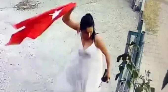 Yanına kalacağını mı sandın? Türk bayrağına saldıran kadın hakkında karar