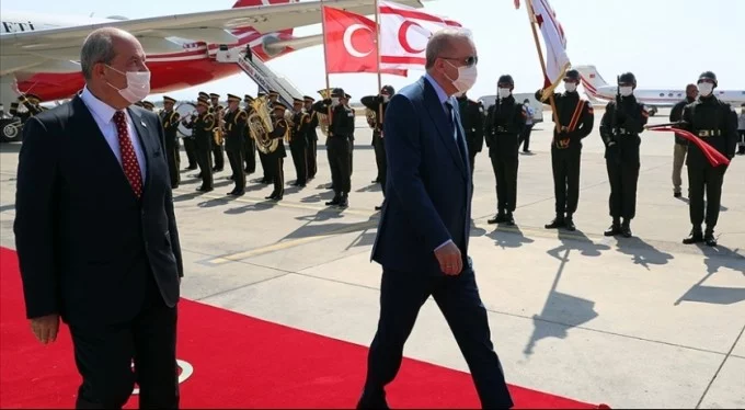 Cumhurbaşkanı Erdoğan KKTC'ye geldi!