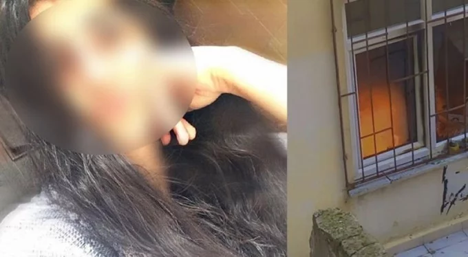 Esenler'de vahşet! 20 yaşındaki kızını boğup, evini ateşe verdi