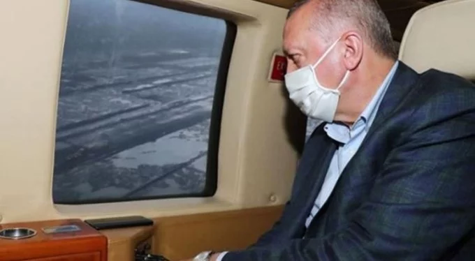 Erdoğan'ın helikopteri zorunlu iniş yaptı