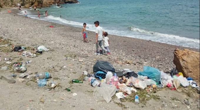 Bursa'da duyarsız vatandaşlar sahilleri bu hale getirdi! Şehir çöplüğü gibi...