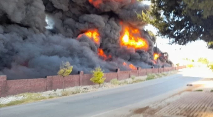 Gaziantep'te depoda büyük yangın
