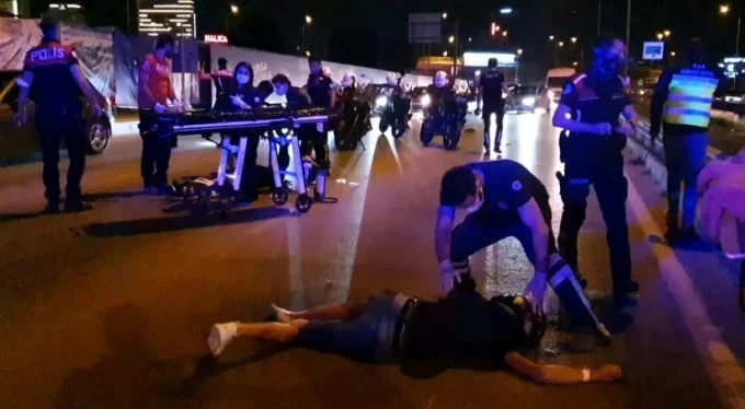 Bursa'da feci motosiklet kazası! Metrelerce sürüklendiler
