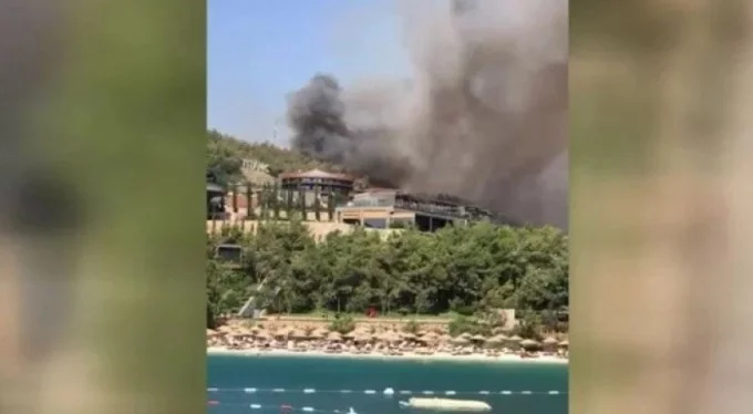Bodrum'daki yangın otellere yaklaştı, müşteriler tahliye ediliyor