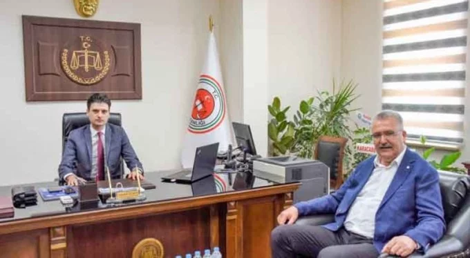 Başkan Özkan'dan Başsavcı Gümüş'e 'hayırlı olsun' ziyareti