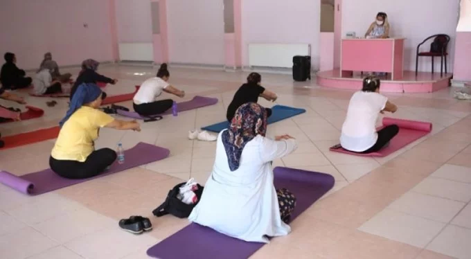 Nilüfer'de kadınlara pilates eğitimi