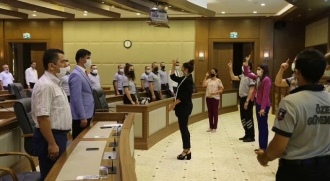 Bursa'da güvenlik görevlileri de işaret dili öğrendi