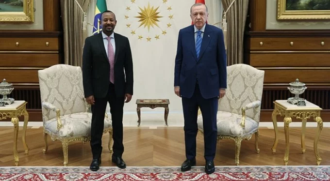 Cumhurbaşkanı Erdoğan ve Etiyopya Başbakanı'ndan ortak toplantı