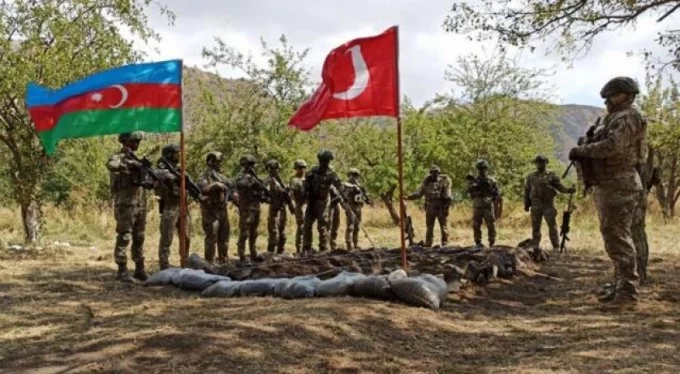 Türkiye ve Azerbaycan'dan Laçın'da ortak askeri tatbikat