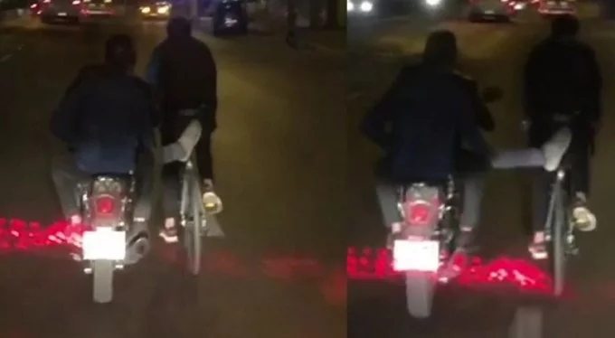 Bursa'da motosiklet destekli bisiklet keyfi