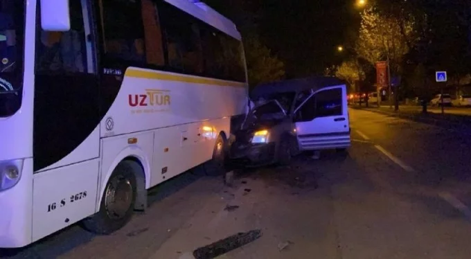 Bursa'daki kazada can pazarı! 1 ağır, 3 yaralı
