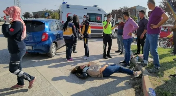 Bursa'da anne ve kızının ölümden döndüğü kaza kamerada