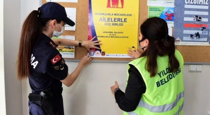 Bursa'da uyuşturucuyla savaşa "Yıldırım" destek