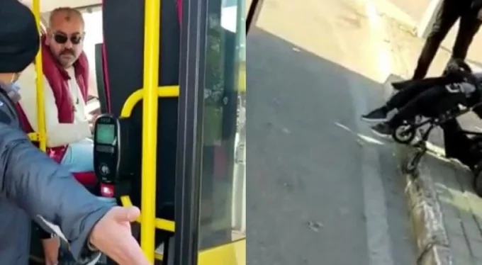 Bursa'da skandal! Engelli bir kişi özel halk otobüsüne alınmadı
