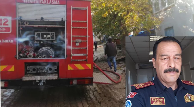 Bursa'da kahraman itfaiyeci yangın söndürürken kalbine yenildi