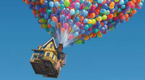 'Yukarı Bak' filminin sahnesi, gerçek hayatta simüle edildi!