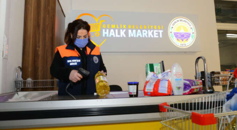 Bursa Gemlik'te 350 aileye sosyal destek!