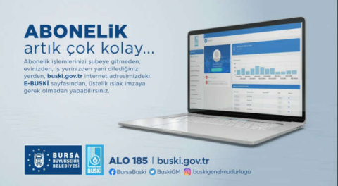 BUSKİ'de online abonelik dönemi!