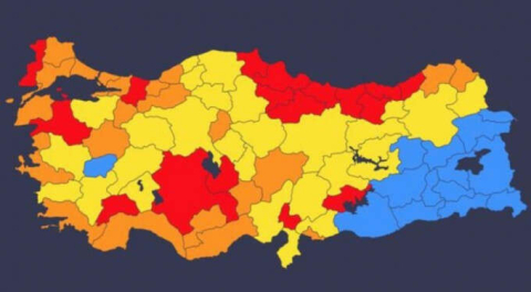 İl il koronavirüs risk haritası!