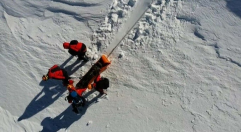Nefes kestiler! Uludağ'da bahar ortasında kış tatbikatı!
